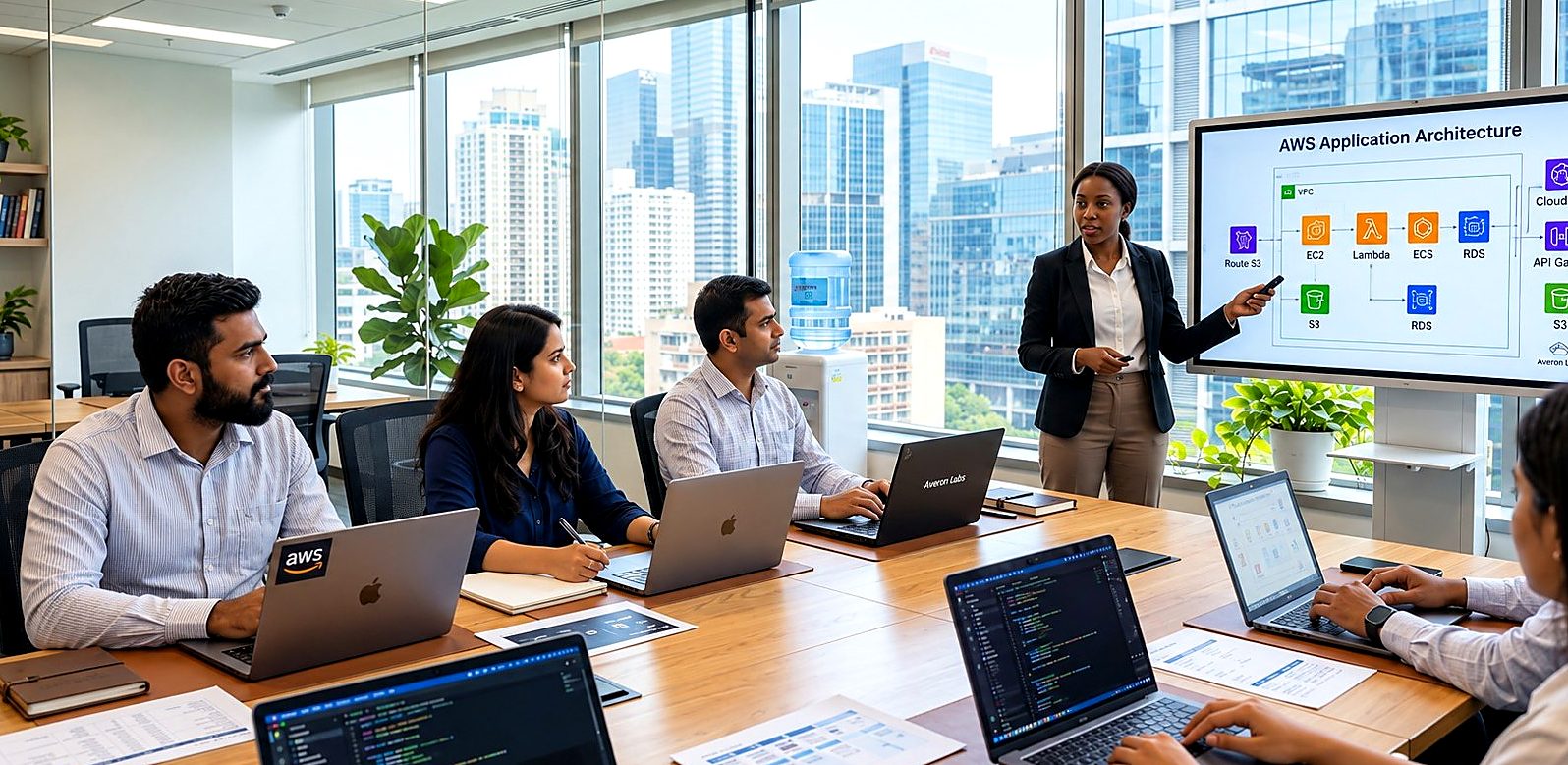 Averon Labs engineering team collaboration