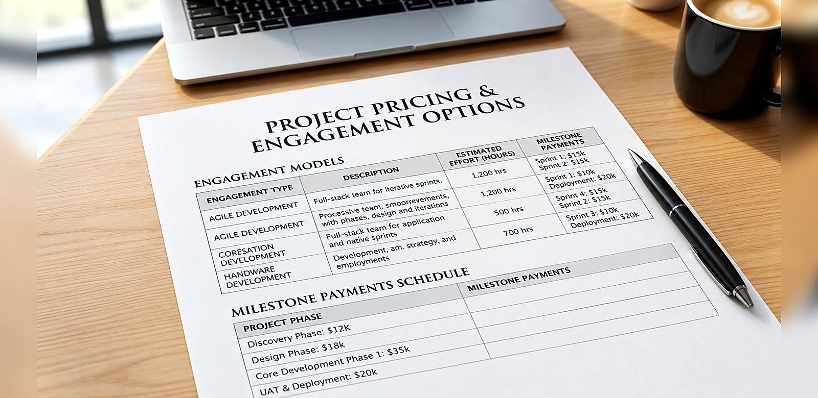Averon Labs transparent pricing and scope estimator